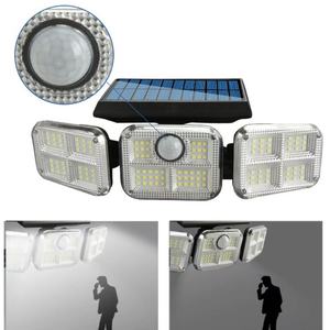 3 Adjustable Heads Solar <b>LED</b> Wall <b>Light</b> Outdoor 3 Lighting Modes Motion Sensor Solar Flood <b>Light</b> for Patio <b>Garage</b> Yard Pathway - Product Image 3