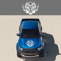 Autocollant de capot de voiture en vinyle auto-adhésif, motif tigre, écologique, imperméable, résistant aux rayures, découpé à la forme, pour un ajustement universel