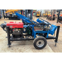 Foreuse hydraulique rotative diesel de haute qualité pour micro-puits d'eau, petite foreuse portable diesel pour puits d'eau, fabriquée en Chine