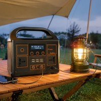 Station d'alimentation portable de bureau 300W avec batterie Li-Polymère, lumière LED, démarreur de secours, générateur solaire 167Wh pour usage extérieur et domestique