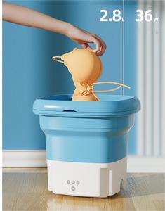 Small Rechargeable Foldable Wash Machine Portable Folding Mini Car Washing Semi-automatic 5 Gallon With Dryer Foldable Mini Smal - Product Image 5