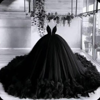 Robe de mariée de style super féerique Robe de bal Nouveau style avec jupe bouffante florale sexy Train Longueur au sol pour les mariées sur le thème de la forêt