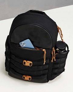 Factory Custom Tactical Style Oxford Genuine Vegan <b>Leather</b> Waterproof Laptop <b>Backpacks</b> with Nylon Lining for <b>Men</b> - Product Image 2