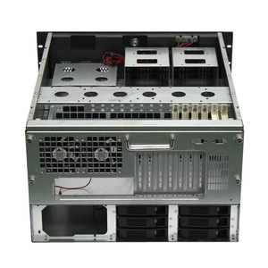 Châssis de serveur 6U Boîtier de serveur Boîtier de montage en rack Boîtier d'ordinateur en métal avec 6 baies et ventilateurs préinstallés - Product Image 3