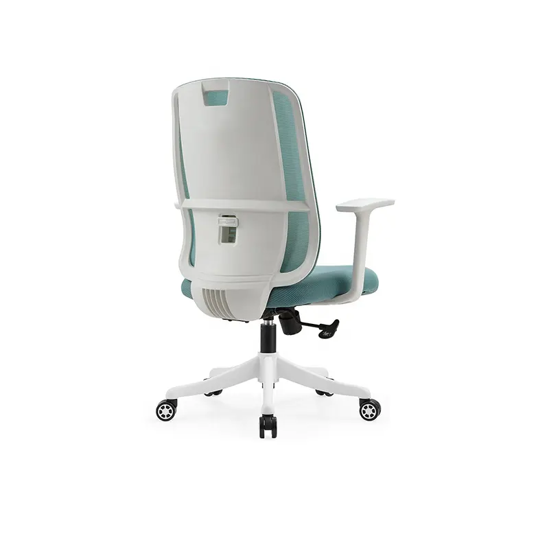 Silla de oficina de plástico blanco, asiento ejecutivo, ajuste arriba y abajo de 360 grados, venta directa de fábrica, venta al por mayor