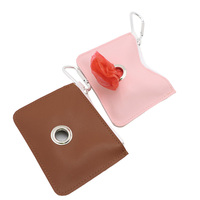 En stock – Distributeur de sacs à déjections canines YY916 de marque YY, en cuir PU, en forme de cuisse de poulet, pochette pour animaux de compagnie