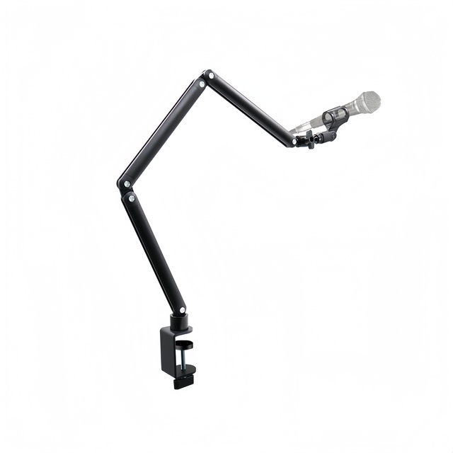 Microphone Hovering Stand, Desktop Live Streaming Dedicated Arm, Rotating and Folding Microphone Stand, Factory Direct Sales.