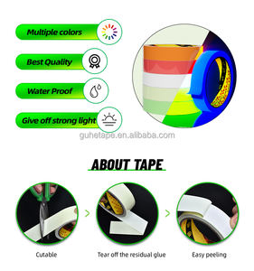 Décalcomanies de sécurité intérieures et extérieures qui brillent dans le noir Décorations Vinyle Vert Ruban Fluorescent Imperméable Bâtons Photoluminescents Murs - Product Image 6