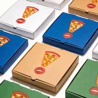 Boîte à pizza personnalisée avec logo, boîte à pizza en carton imprimé de qualité supérieure pour la livraison et les plats à emporter