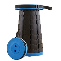 Tabouret extensible pliable et rétractable pour chaise de camping en plastique pour l'extérieur