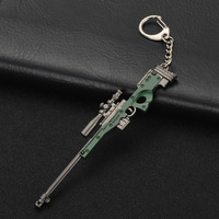 Fabricant Vente en gros Mini pistolet métal couteau modèle porte-clés jeu pistolet porte-clés pendentif