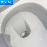 Ensembles sanitaires populaires en céramique ensembles de lavabo de piédestal de toilette salle de bain compétitif ensemble de cuvette de toilette blanche élégante