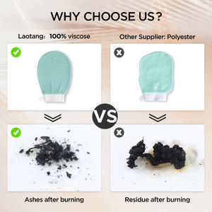 Servicio DDP Tiktok, superventas, guantes exfoliantes con logotipo personalizado, guantes Exfoliantes corporales para eliminar la piel muerta - Product Image 4