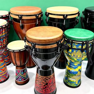 Djembe africain 8 pouces en noyer, tambour à main professionnel AFD-8 pour l'enseignement en classe et en ensemble dans les écoles de musique - Product Image 3