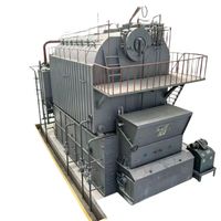 Chaudière à vapeur horizontale automatique à double tambour SZL de 10 tonnes pour biomasse, pression personnalisable disponible