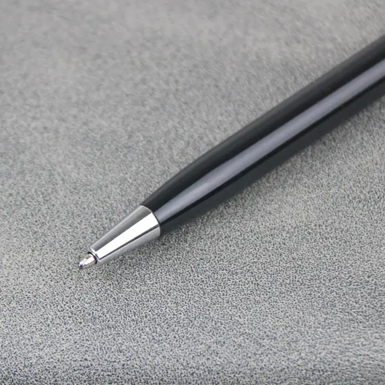 Caneta esferográfica de metal colorida para presente promocional, caneta de metal com logotipo personalizado, caneta de metal de toque macio com logotipo personalizado