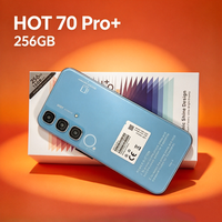 Dernier Cri en Matière de Design : Smartphone Android 15 Hot 70 Pro, Écran HD LTE 6,8 Pouces, Processeur Dix Cœurs, 16 Go + 256 Go, Batterie 5000 mAh