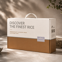 Boîte d'emballage de riz personnalisée avec impression pour les occasions de mariage et de cadeaux du Nouvel An, faible MOQ, fournisseur en gros