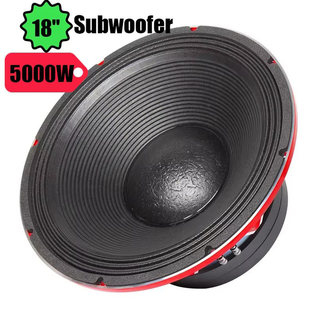 In Stock 18 Inch High Power 5000W Subwoofer Speaker with Die-Cast Aluminum Basket for Stage Live Performances