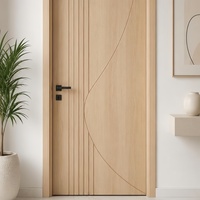 Massivholz-Innentüren Maßgefertigte Lackierte Holz-Schlafzimmertüren für Villen und Wohnprojekte