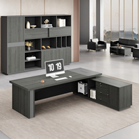 Gestionnaire de meubles commerciaux Table de bureau Bureau Bureau de PDG moderne Bureau en forme de l exécutif