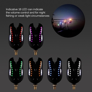 Allarme pesca digitale senza fili morsi S Set ricevitore Sound Alert Kit indicatore Led con custodia portatile - Product Image 4