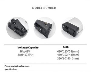 Batterie au lithium <span class=keywords><strong>X3000</strong></span> <span class=keywords><strong>Plus</strong></span> 48V 10.4ah-16ah pour Engwe Engine Pro Batterie DCH-009 avec différentes capacités - Product Image 5