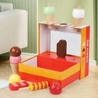 Nouveau design 2026 : Jouet de simulation de boîte à desserts et crème glacée pour enfants d'âge préscolaire, ensemble de cuisine éducatif pour enfants de 3 à 6 ans