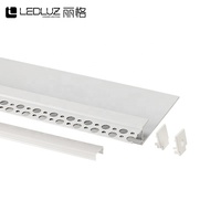 Profilé LED en aluminium encastré sans cadre pour cloison sèche de 5/8 po, éclairage linéaire encastré pour panneaux de plâtre