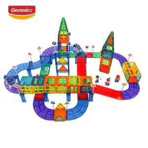 Gemmicc Educational Kids Toys Coordination Skill Magnetic Block Tiles Marble Race Track