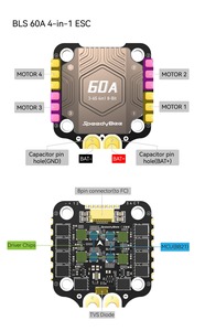 SpeedyBee F405 V4 60A Stack F4 <span class=keywords><strong>FC</strong></span> ICM42688P 3-6S BLS 4-en-1 ESC 30x30mm Plastique & Métal pour Système Numérique HD FPV Racing - Product Image 3