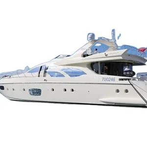 Meilleur moteur à essence de luxe Yacht en aluminium 32 pieds 9.6m à vendre série de moteurs plancher en contreplaqué couleur matériau personnalisé