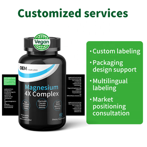 Cápsulas Veganas de Magnesio 4X Complex OEM, 100% a Base de Plantas, Cumplen con las Normas de la UE, Etiquetado y Empaquetado Personalizados, Suplemento Apto para Veganos - Product Image 4