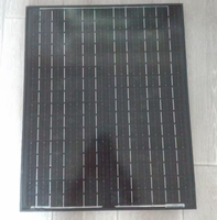 Module solaire monocristallin rigide tout noir 50W 12V hors réseau pour applications marines, camping-cars et extérieur