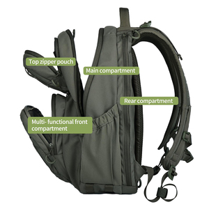 Mochila Táctica de Nailon 500D para Hombre, Compatible con Laptops de 12.6-15.6 Pulgadas, Bolsa Diaria para Exteriores, Senderismo, Caza y Running - Product Image 4