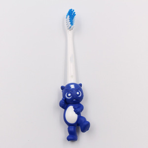 Brosse à dents manuelle pour enfants, motif tigre de dessin animé personnalisé, poils souples, HJ-KT14, design coloré - Product Image 1