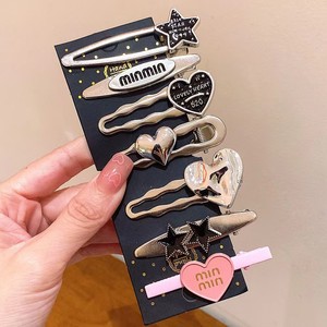 Набор разноцветных заколок для волос в стиле Y2K с бантами, боковые заколки для челки, милые и стильные аксессуары для волос для подростков и девушек - Product Image 5