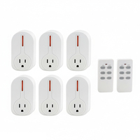 Kit d'interrupteur d'alimentation pour lampe avec prise électrique US et télécommande sans fil avec 2 télécommandes