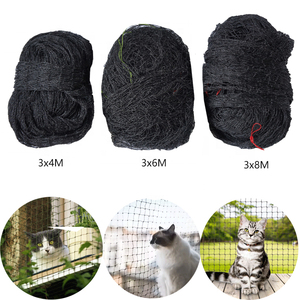 कस्टम प्रसंस्करण नायलॉन + स्टेनलेस स्टील तार प्रबलित काले बिल्ली नेट विरोधी काटने वाले पालतू सुरक्षा जाल सुरक्षा जाल - Product Image 5