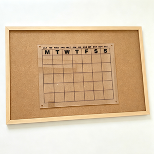 Pizarra Magnética Acrílica, Calendario Planificador Diario, Semanal y <span class=keywords><strong>Mensual</strong></span> Personalizado para Refrigerador, Transparente, Impresión Personalizada - Product Image 5