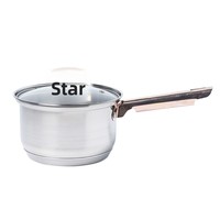 Ensemble de 12 ustensiles de cuisine antiadhésifs avec poignées dorées, comprenant casseroles à lait et soupes, design minimaliste moderne, couvercles en verre, pour le commerce transfrontalier