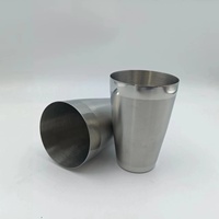 Vente en gros de shakers à cocktail Martini en acier inoxydable, outils de bar en métal pratiques, fournitures pour barman en vrac