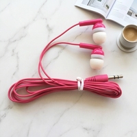 Écouteurs intra-auriculaires jetables économiques avec embouts en PVC, filaires, interface 3,5 mm, 120 cm, pour guides touristiques, musées et visites de la ville