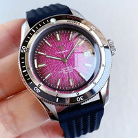 Nouvelles montres mécaniques de plongée NH35A, motif tasse à thé, cadran avec date, verre saphir bombé, Tandorio 10ATM, horloge classique, marques luminescentes