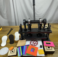 Nouvelle petite machine à embosser manuelle pour la découpe à la presse sur papier, tissu, cuir, EVA - État d'occasion