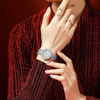 Ensemble de bijoux mode luxe montre bague boucles d'oreilles collier boucles d'oreilles pour femmes avec boîte