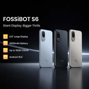 Smartphone Android Originale Fossibot <span class=keywords><strong>S6</strong></span> 8GB+256GB, Leggero, Batteria da 5000mAh, Schermo da 6.9 Pollici, Dual SIM, Telefono Cellulare Sbloccato - Product Image 1
