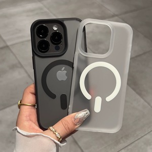 Funda Magnética Transparente Mate para <span class=keywords><strong>iPhone</strong></span> 11 12 13 14 15 16 Pro XS Max XS <span class=keywords><strong>XR</strong></span> Plus, <span class=keywords><strong>Carcasa</strong></span> <span class=keywords><strong>Trasera</strong></span> Esmerilada Antigolpes - Product Image 1
