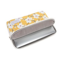 Housse de protection pour ordinateur portable personnalisée, motif floral, impression écologique, housse pour ordinateur portable à fleurs jaunes, étui pour ordinateur portable