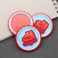 Pièces commémoratives personnalisées en alliage de zinc avec logo en relief 3D et incrustation d'émail coloré pour événements d'entreprise et souvenirs de team building